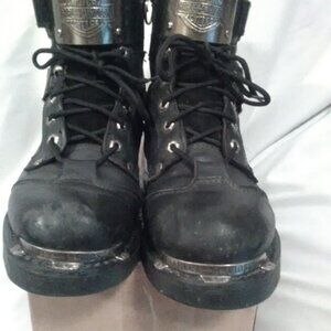Harley Davidson motorcycle boots black